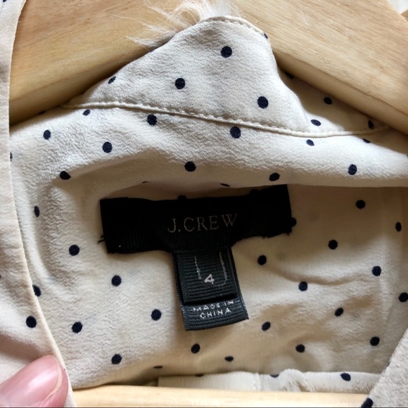 J. Crew Silk Two Piece Baby Swiss Dot Dress - Picture 7 of 9